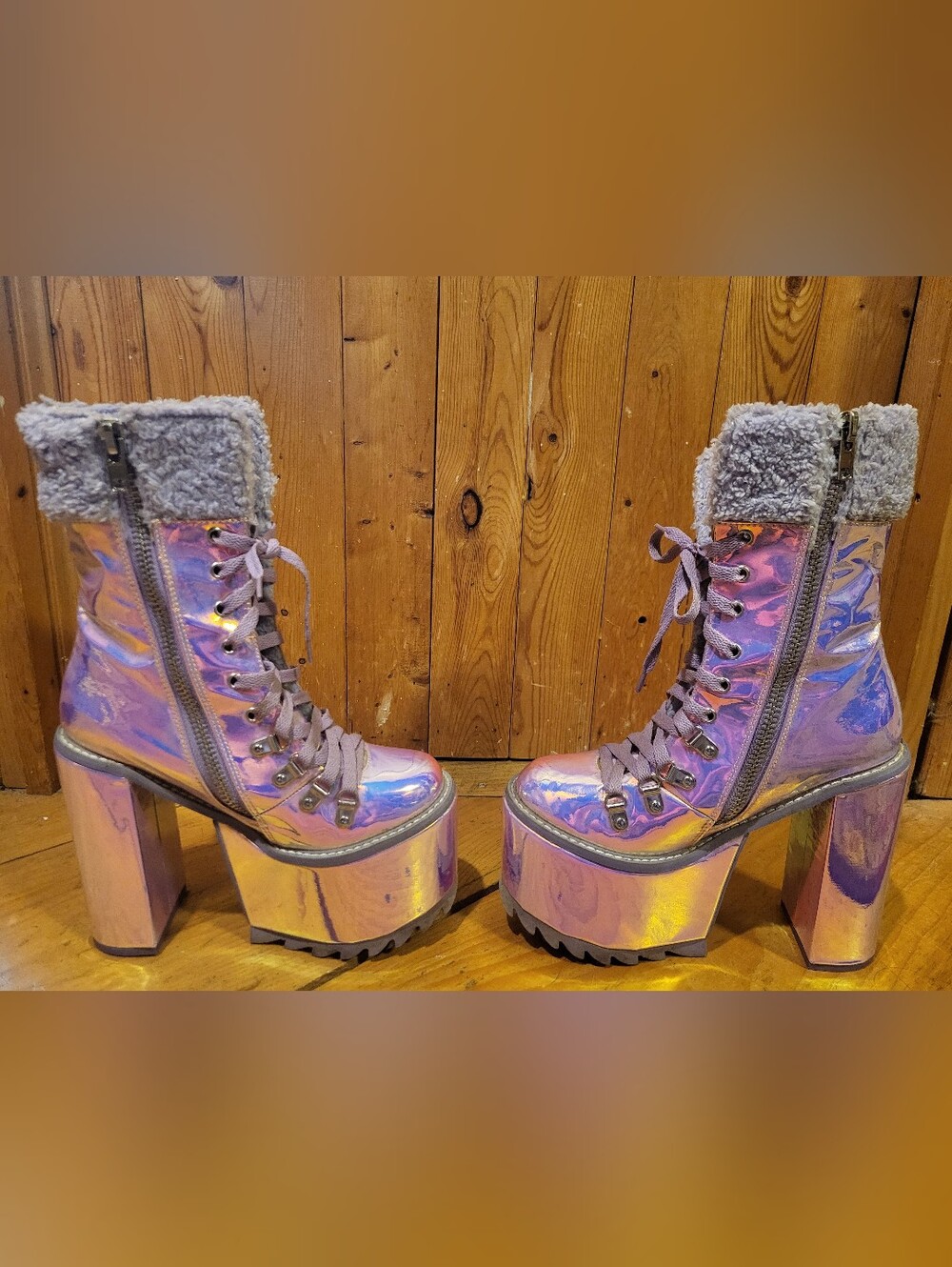 Club Exx Frostbitten Platform Boots Dollskill - Picture 3 of 6